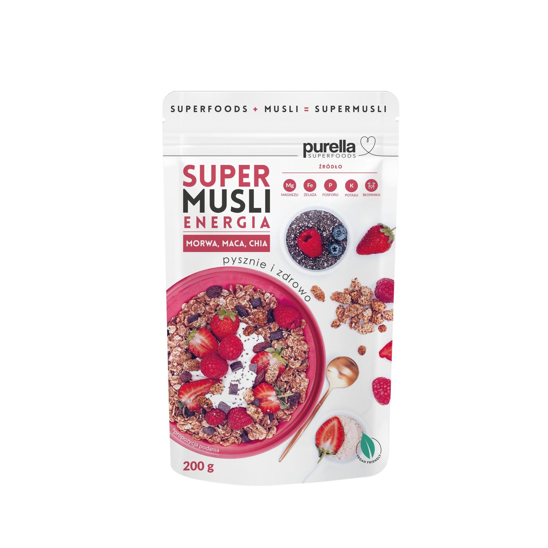 Purella Super musli - Energia Purella Superfoods, 200g