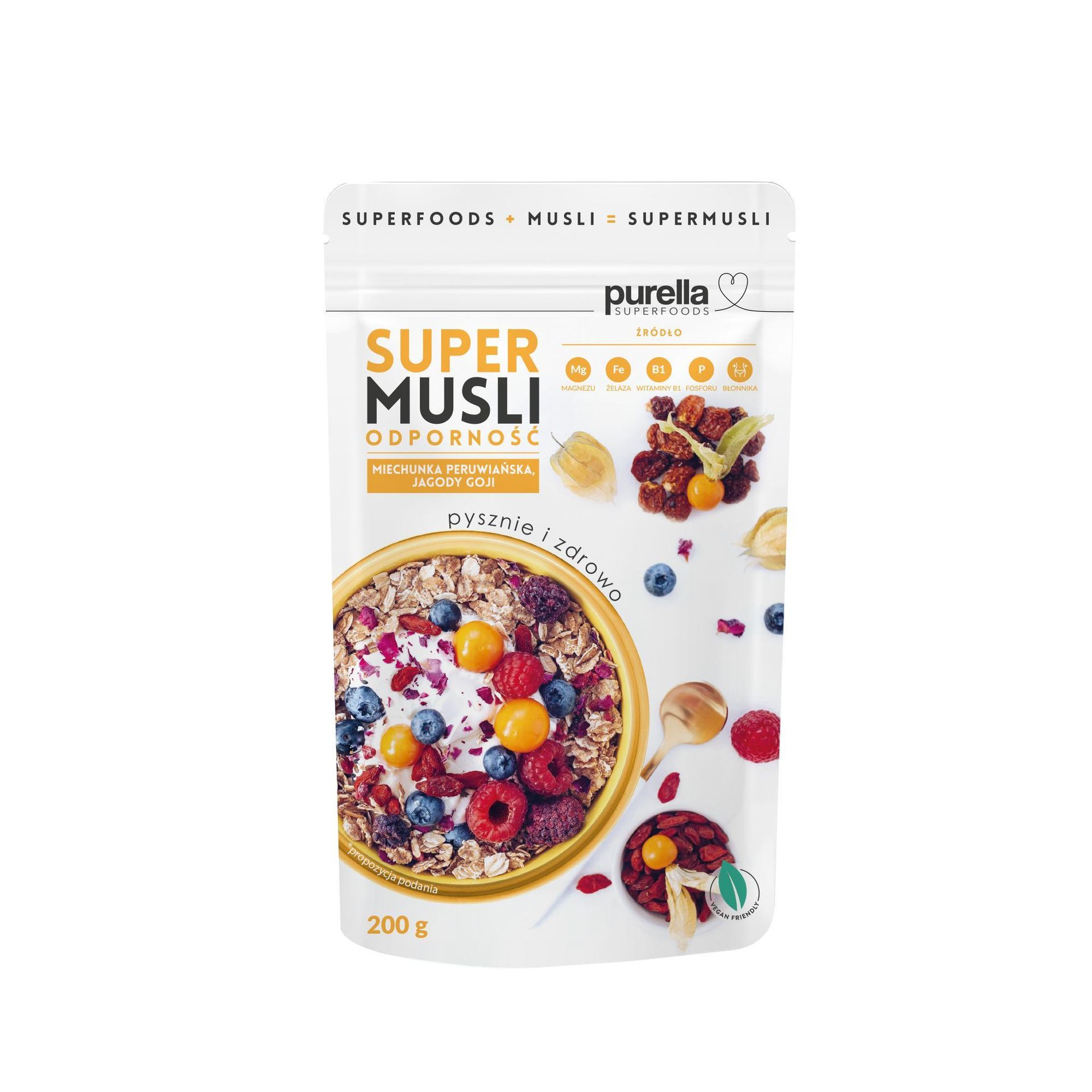 Purella Super musli - Odporność Purella Superfoods, 200g