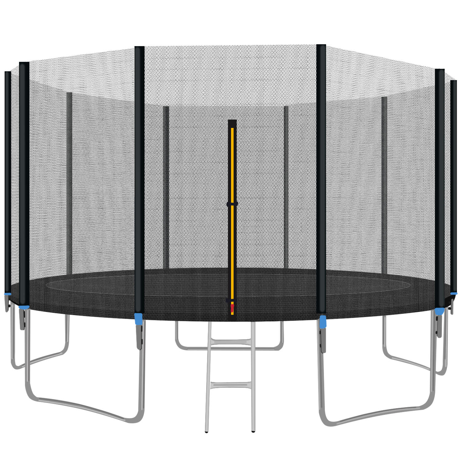 Malatec Trampolina ogrodowa 366cm - zewn. siatka - 5 nóg 5902367978129