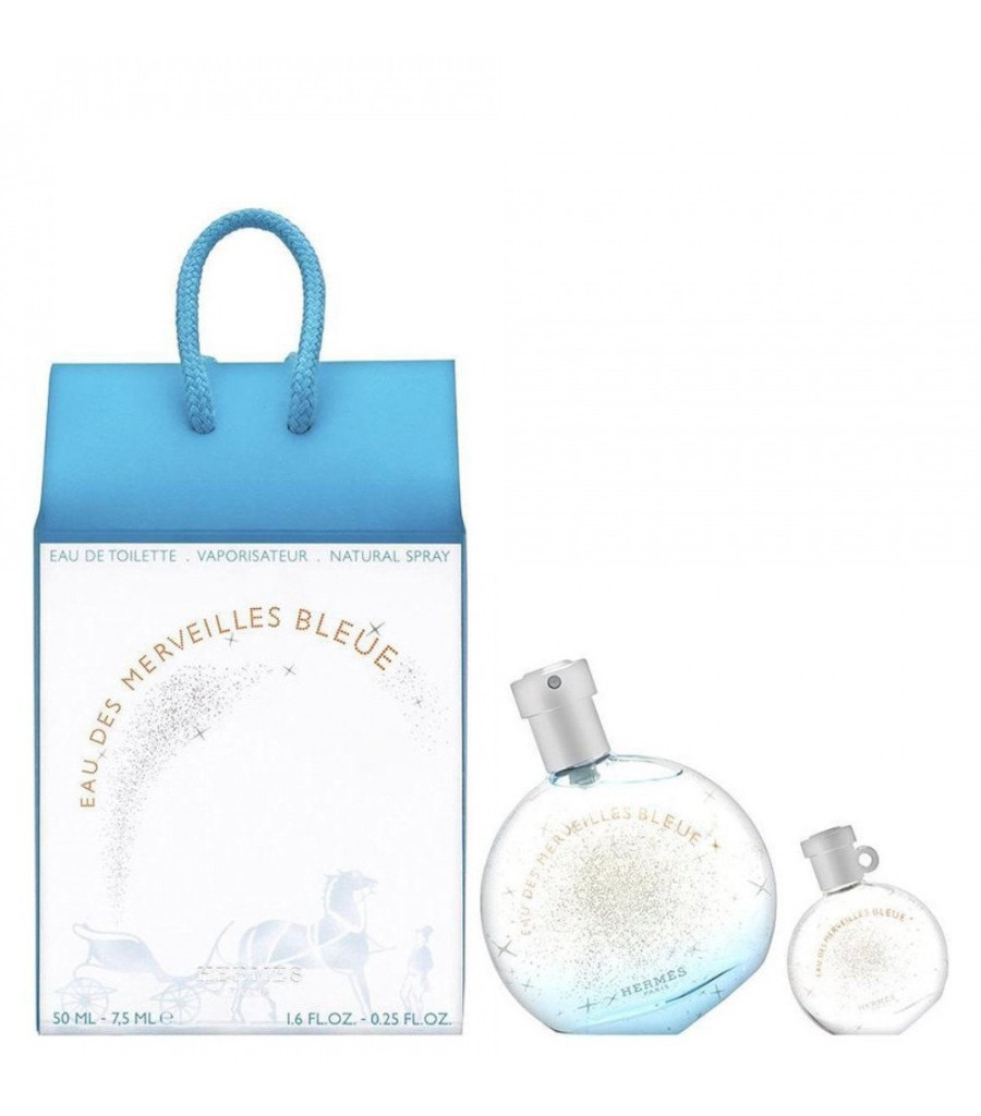 Hermes Eau Des Merveilles Bleue Woda Toaletowa 50 ml + Woda Toaletowa 7,5 ml Zestaw