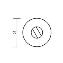 ROZETA OKRĄGŁA VDS WC R68F KOLOR MIEDŹ-SATYNA