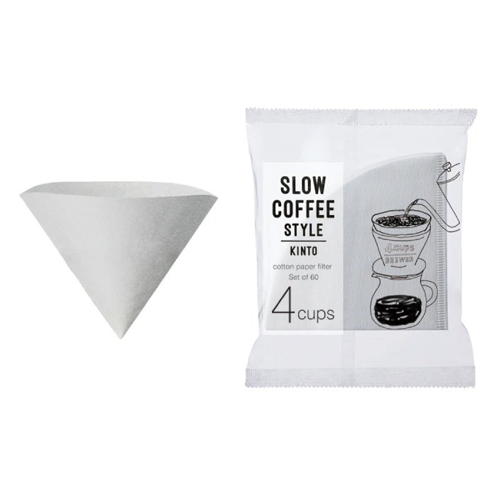 Papierowe filtry Kinto Slow Coffee Style 4 filiżanki