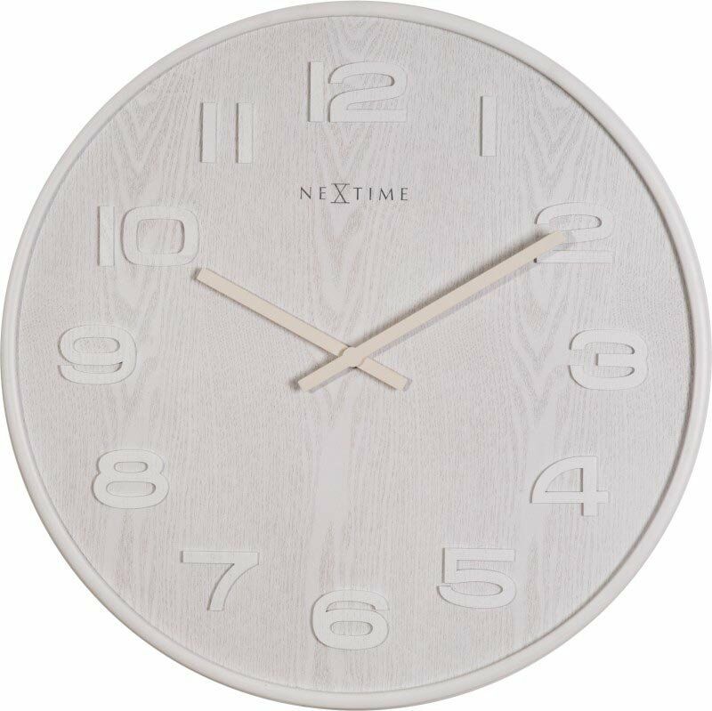 Nextime Zegar (biały) Wood Wood Big
