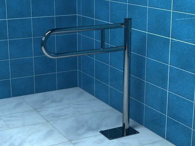 Poręcz dla niepełnosprawnych łukowa stała podłogowa 60 cm Makoinstal PSP 760S