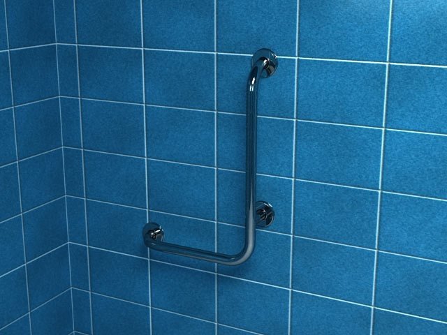 Poręcz dla niepełnosprawnych kątowa, lewa 50x70 cm Makoinstal PSP 133L