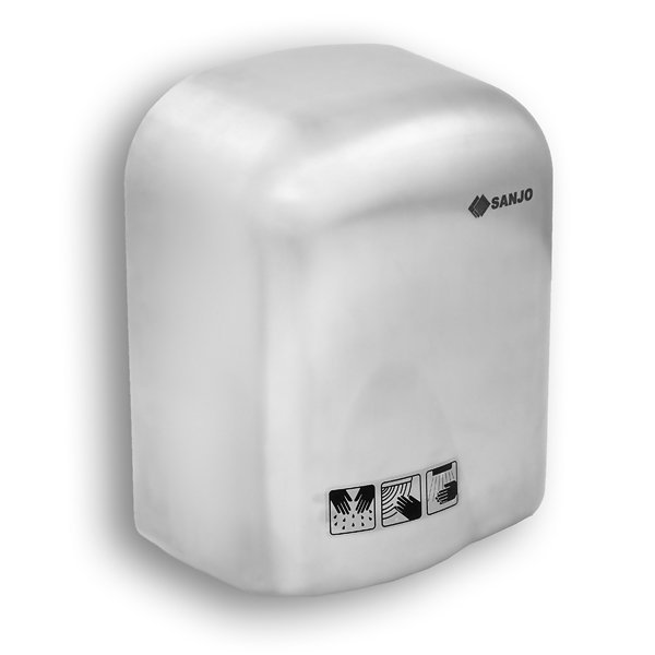 Suszarka do rąk Sanjo APUS 1650 W RS-S1 stalowa matowa tryb ECO