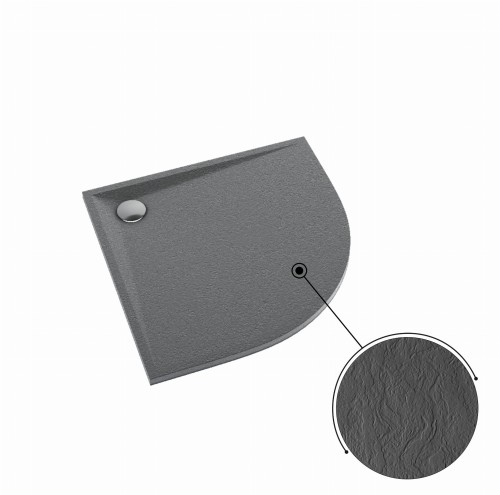 Schedpol Brodzik Stabilsound Plus® Anthracite Stone 80x80x3 cm R55 Wyp.Mag.KS.1-3.463/A/ST