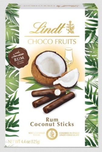 Bombonierka Lindt Choco Fruits Rum Coconut Sticks 125 g