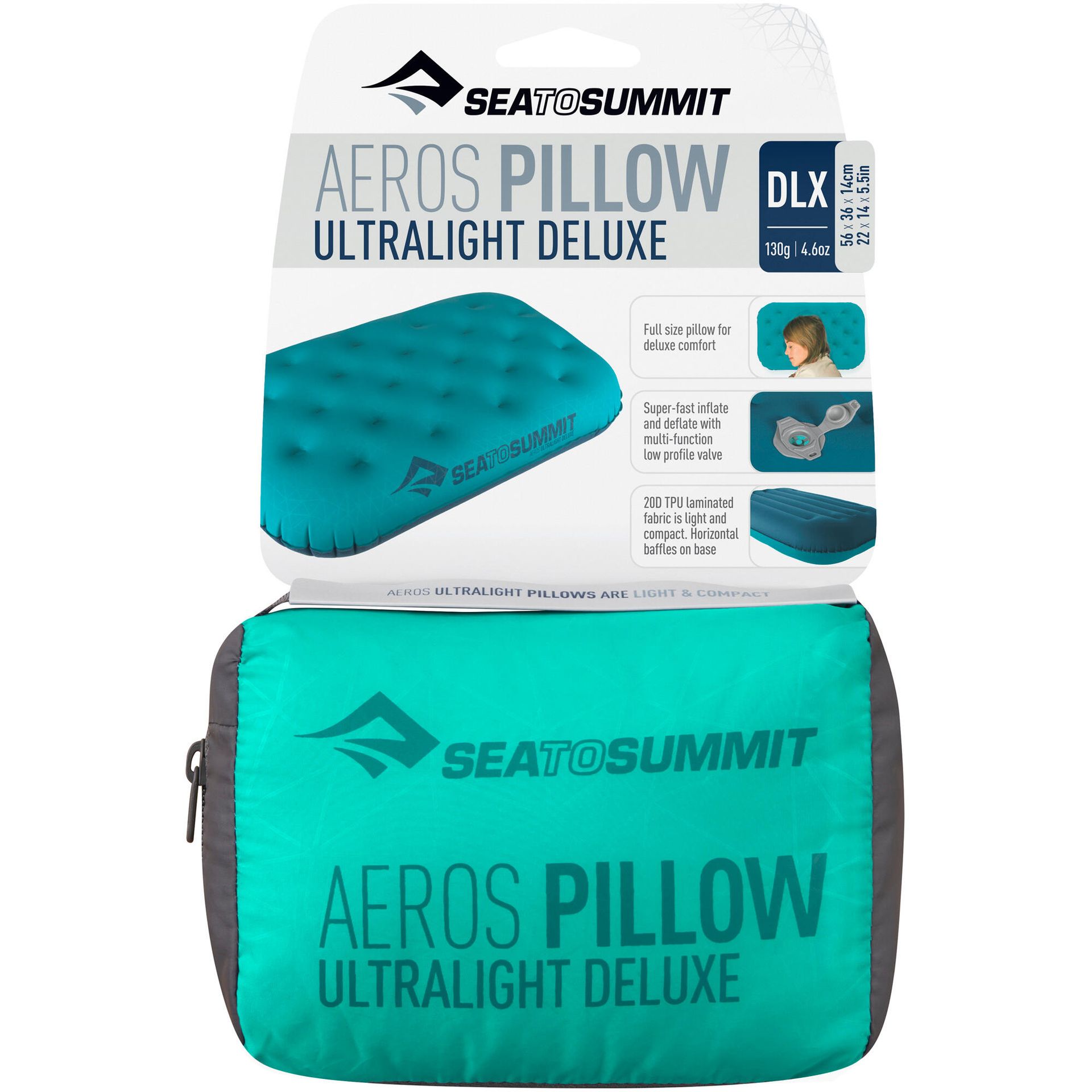 SEA TO SUMMIT Poduszka Aeros Ultralight Pillow Regular Sea Foam APILUL/SF/RG