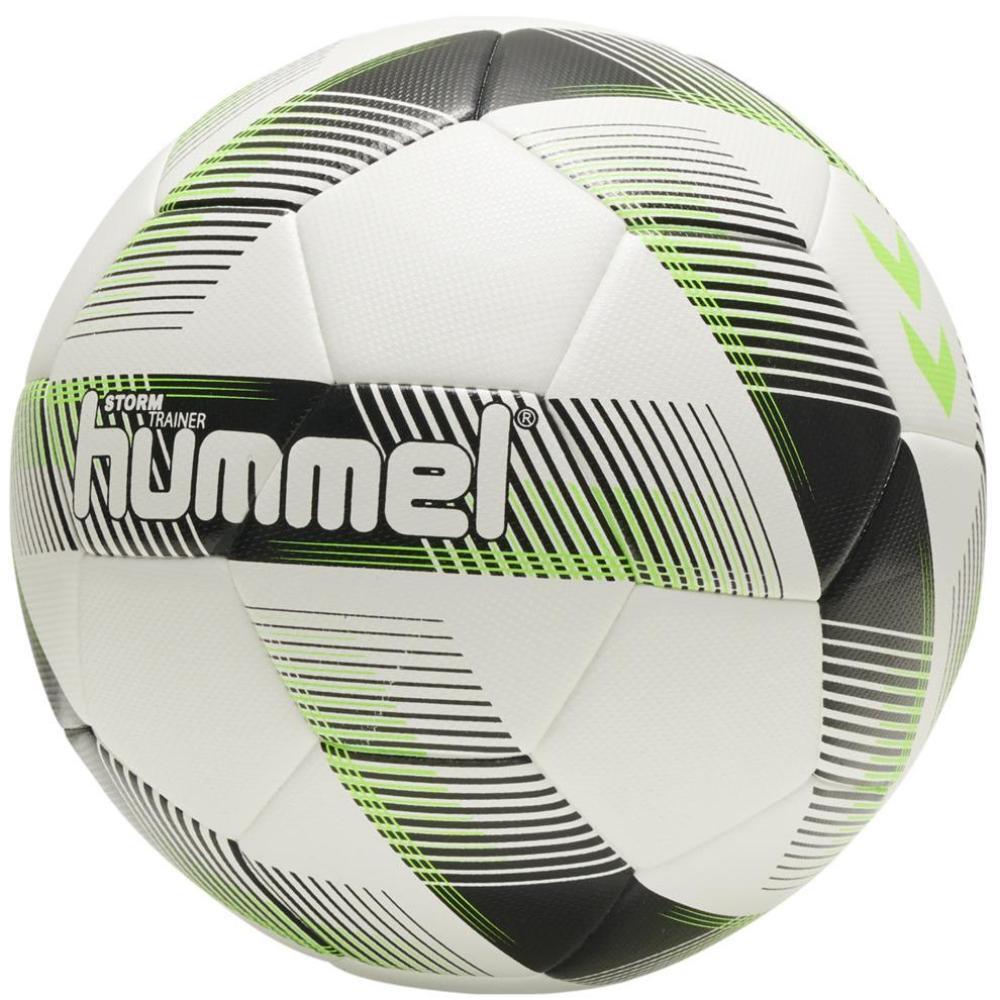 Piłka do piłki nożnej Hummel Storm Trainer FB white/black/green rozmiar 5