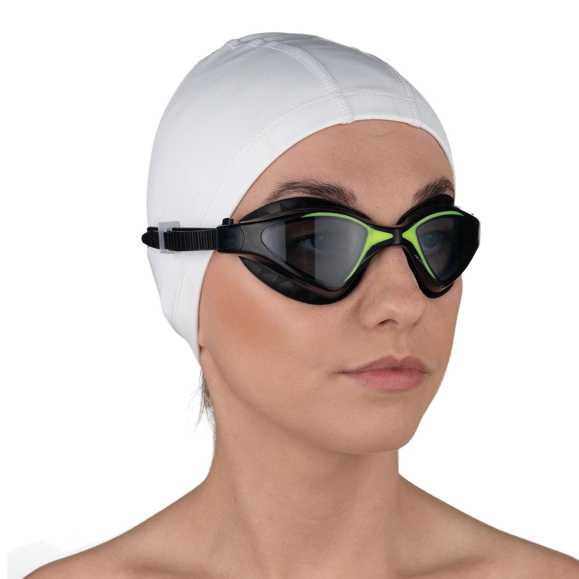 Aqua Speed AquaSpeed, Okulary pływackie, Raptor, czarno-zielone