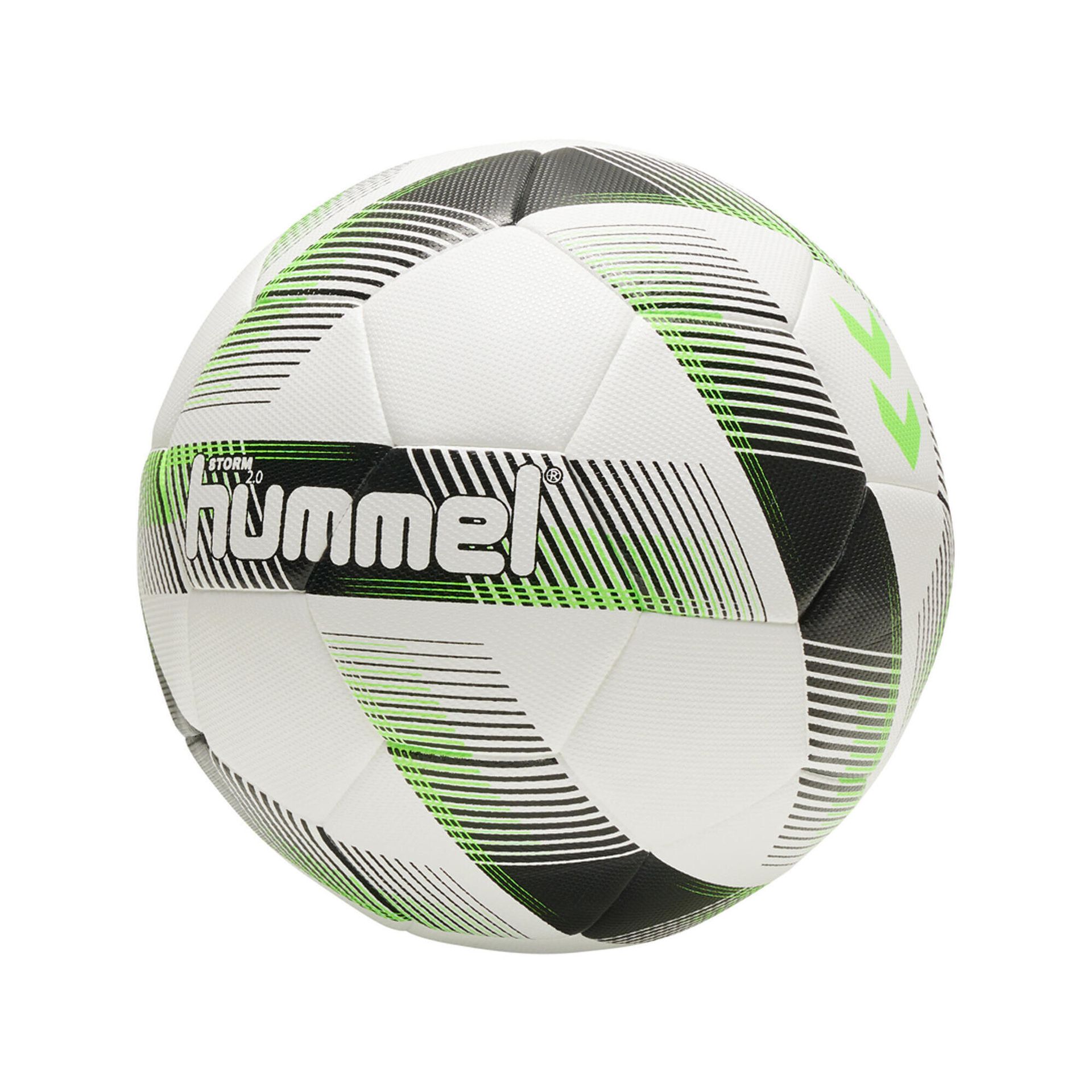 Piłka do piłki nożnej Hummel Storm 2.0 FB white/black/green rozmiar 5