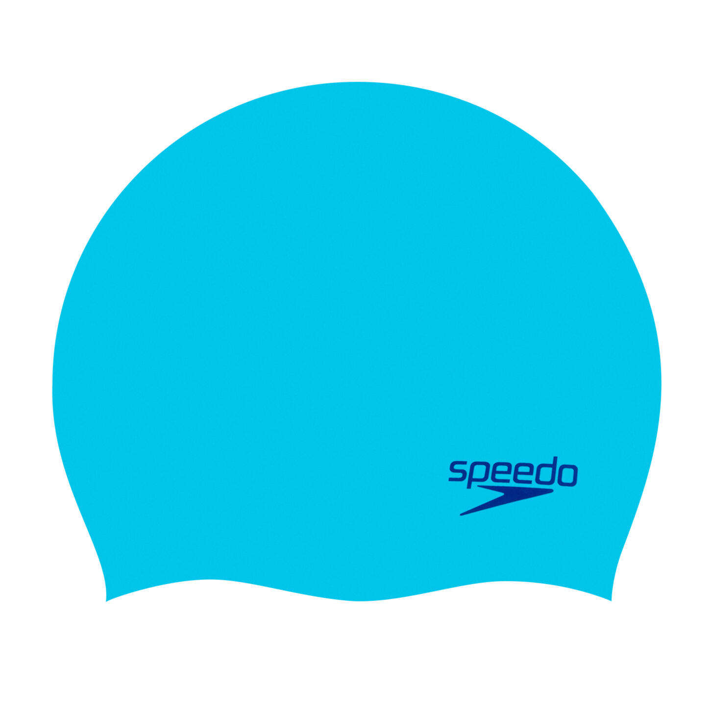 Speedo Plain Moulded Czepek silikonowy Dzieci, blue 2020 Czepki pływackie