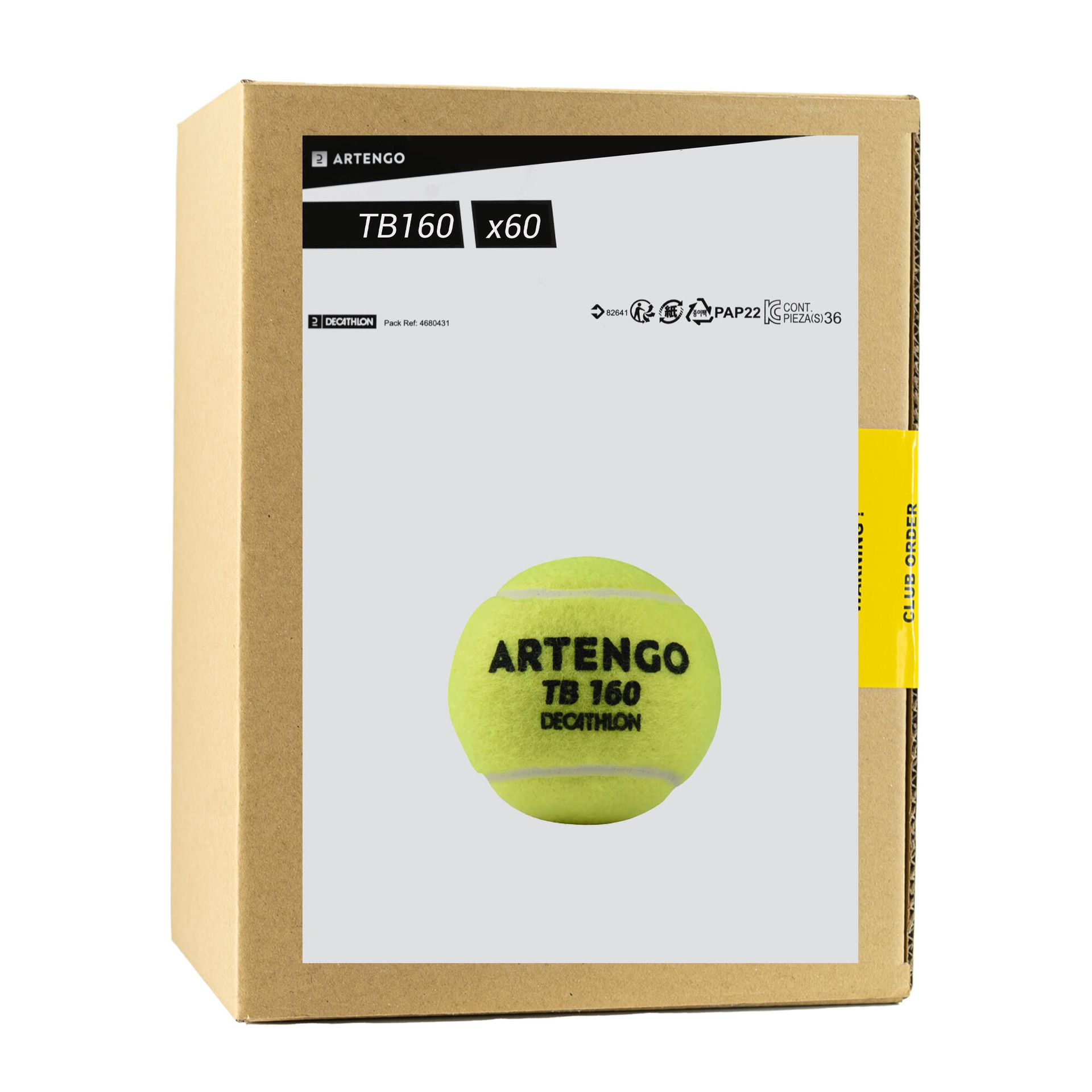 Piłka tenisowa Artengo TB160 x60