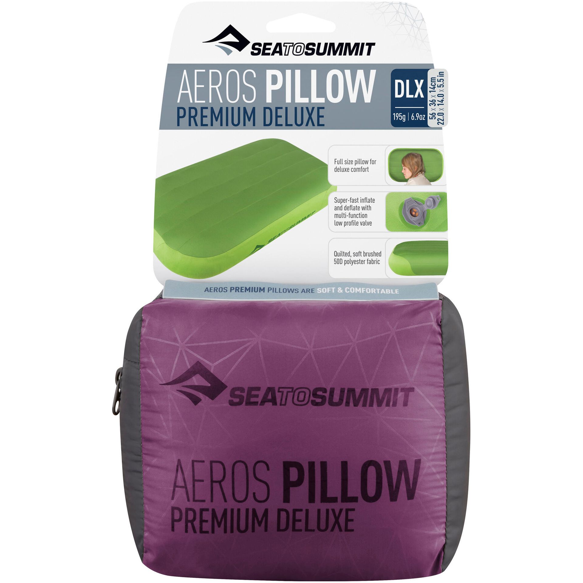 SEA TO SUMMIT Poduszka Aeros Pillow Premium Large Magenta APILPREM/MG/LG