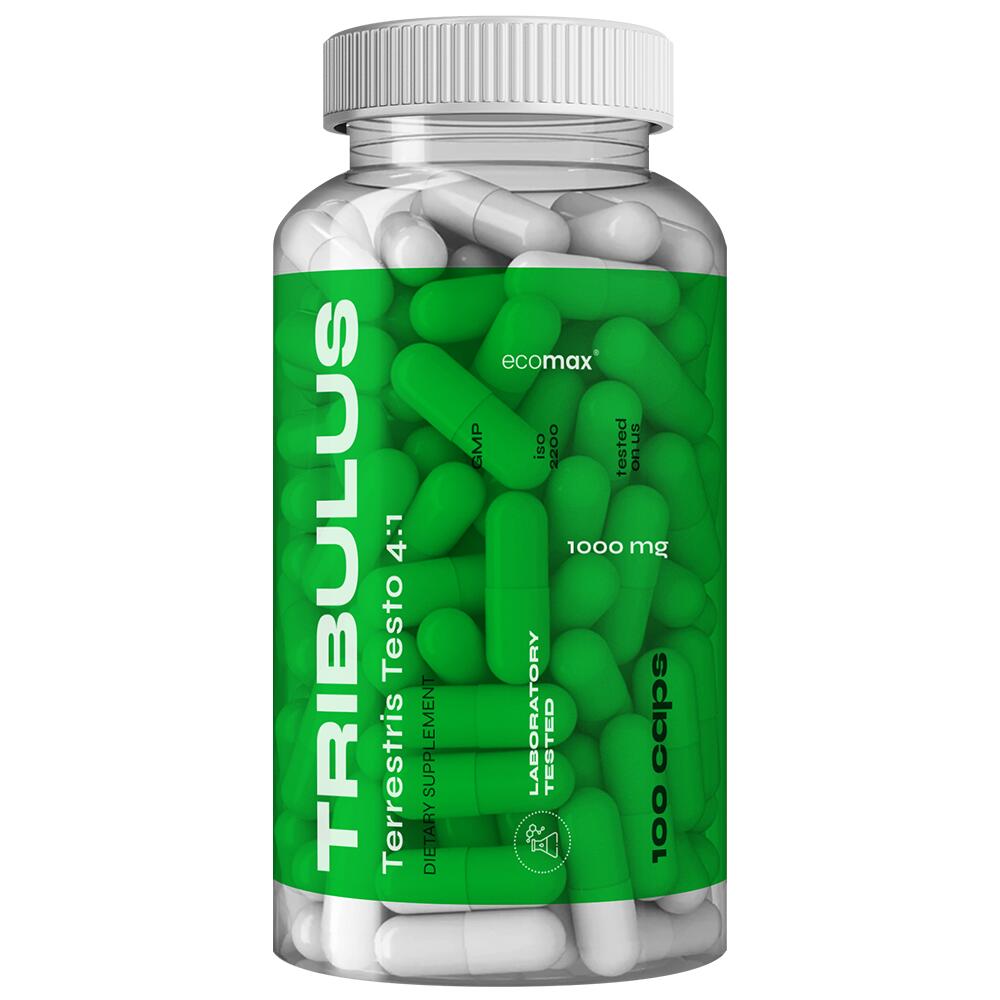 Tribulus Terrestris TESTO buzdyganek 4:1 ECOMAX 100 kaps
