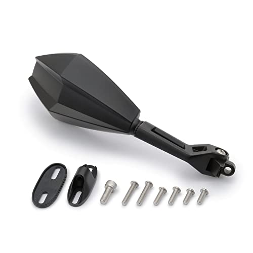 Daytona lusterko motocyklowe, typ maski silnika, aluminium i ABS, czarne, dopuszczone E (prawy)