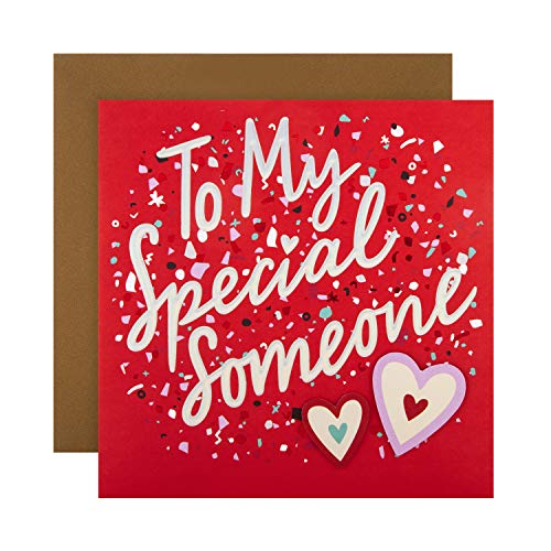 Kartka walentynkowa dla kogoś specjalnego z Hallmark - klasyczny owinięty wzór tekstu