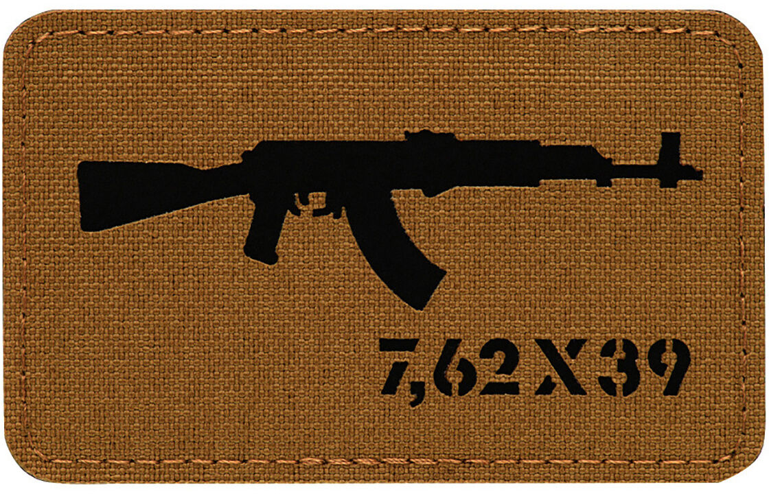 Naszywka M-Tac AKM 7,62 x 39 Laser Cut - Coyote/Black (51110502)