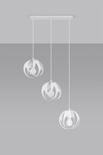 Sollux Lighting Lampa wisząca TULOS 3L biała