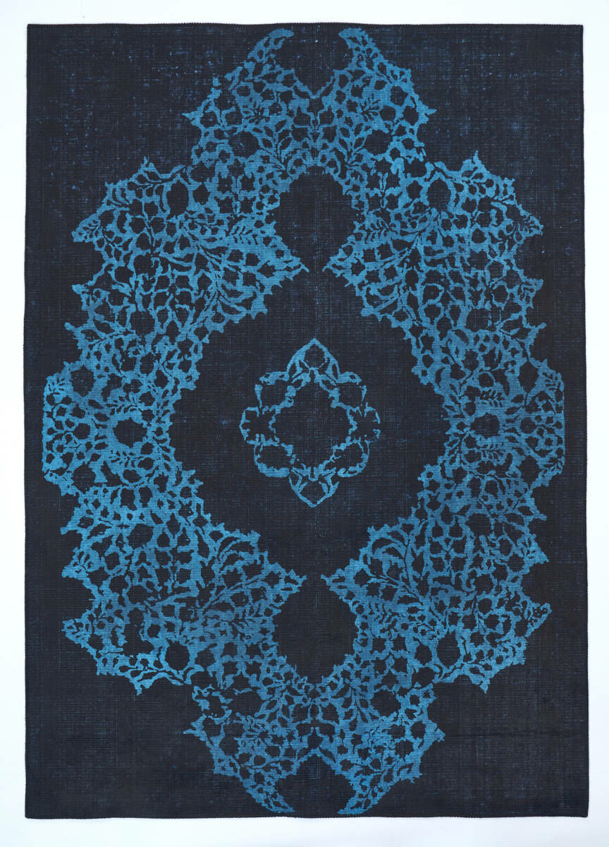 Carpet Decor Dywan łatwoczyszczący Ornament Blue