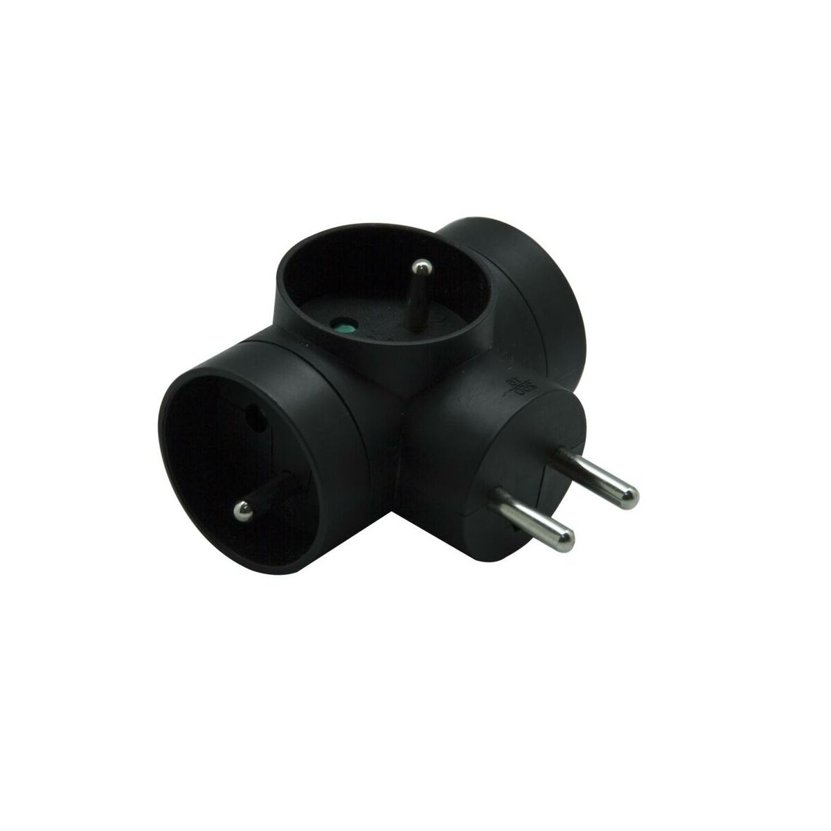Rozgałęźnik 3x16A+Z Czarny