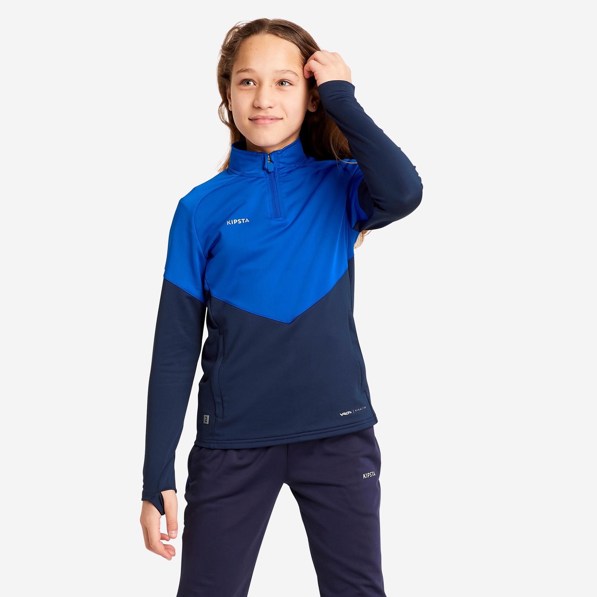 Bluza do piłki nożnej dla dziewczynek Kipsta Viralto+