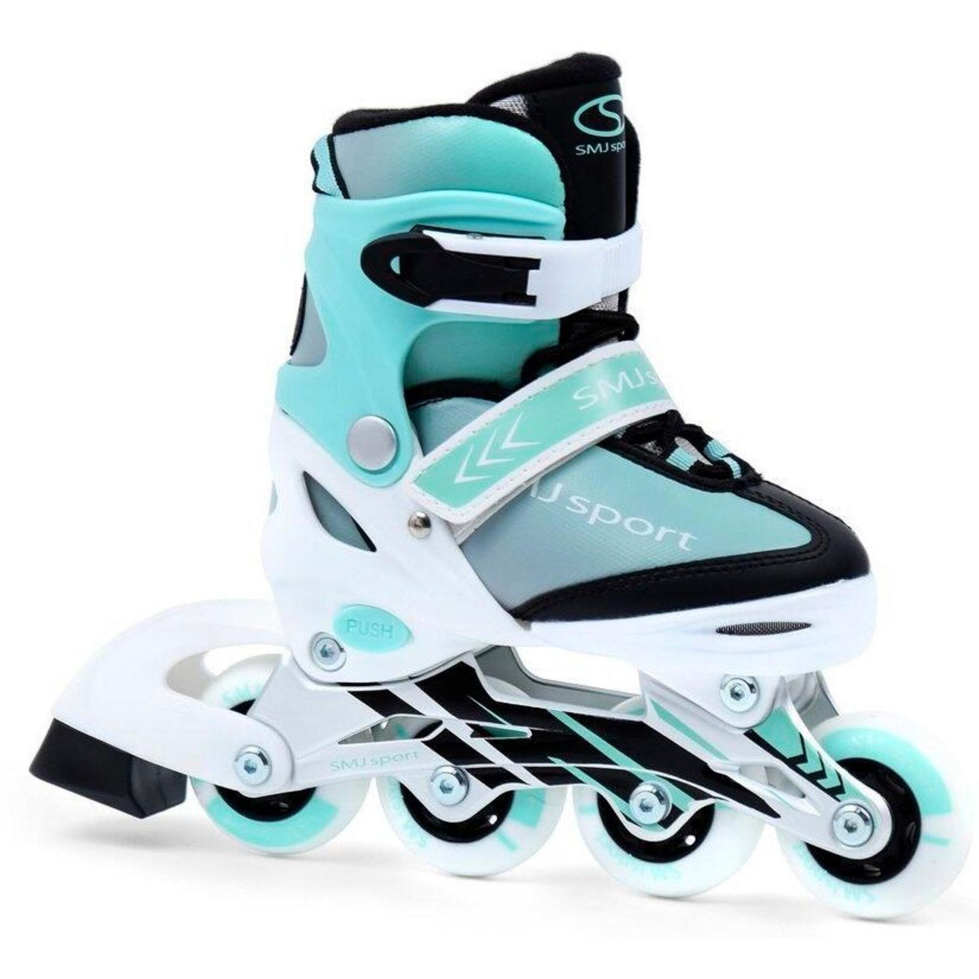 SMJ Rolki sport BS-901MA rekreacyjne regulowane miętowe r 30-33