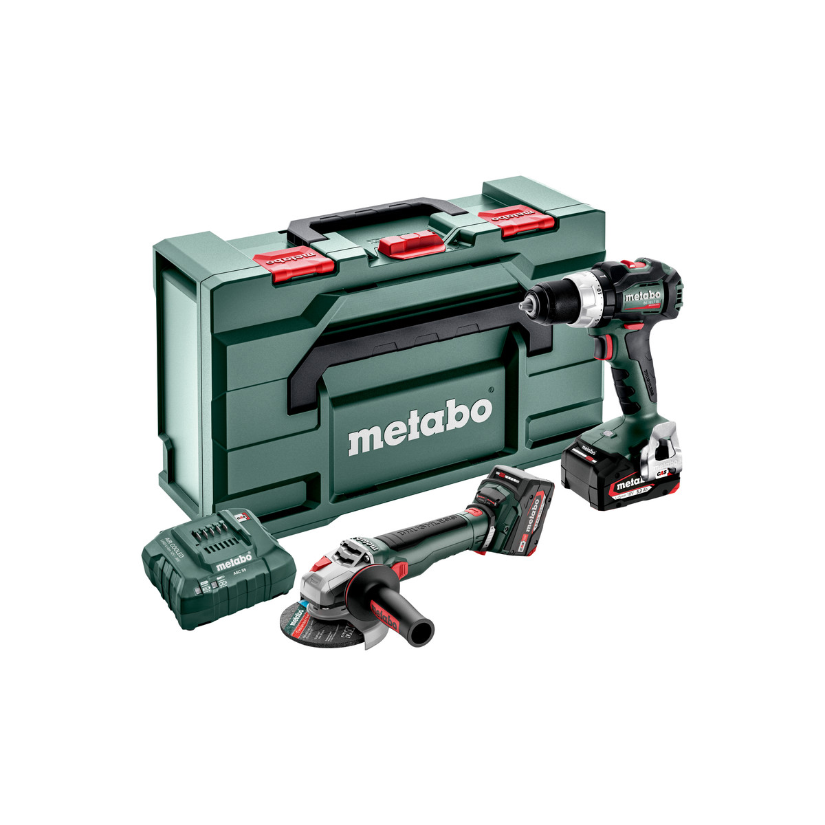 ** 3 LATA DARMOWYCH NAPRAW ** METABO COMBO SET 2.9.4 BS 18 LT BL + WB 18 LTX BL 125 + 2 AKUMULATORY 5.2AH + ŁADOWARKA ASC 55 + METABOX 165L 685208650 prom(me-685208650)