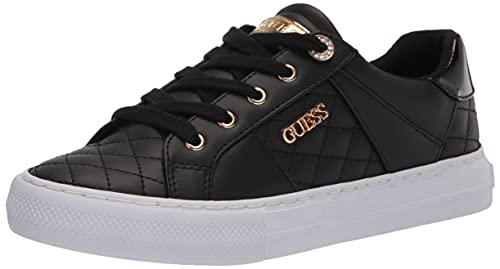 GUESS Damskie trampki Loven, Czarny wiele, 36 EU