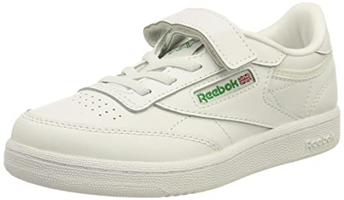 Reebok Unisex Club C 1V Sneaker buty dziecięce, biały - White Glen Green Vector Blue - 32.5 EU