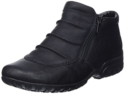 Rieker Damskie botki L4691, czarny - Czarny czarny czarny czarny 01-41 EU