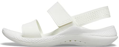 Crocs Sandały damskie, białe, rozmiar 38 EU, Almost White, 38 EU