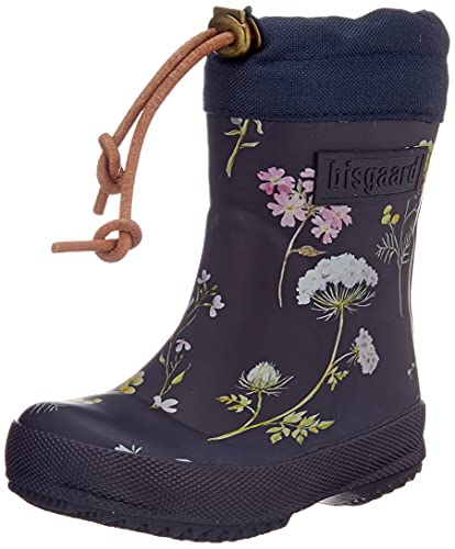 Bisgaard Kalosze termiczne dla dzieci, uniseks, Flowers Blue, 30 EU