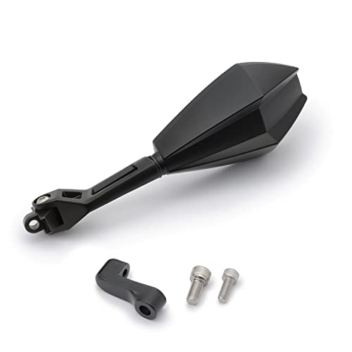 Daytona lusterko motocyklowe, typ kierownicy, aluminium i ABS, czarne, dopuszczone E (po lewej stronie)