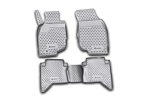 Element EXP.Format.48.45.210k Gumowa mata podłogowa kompatybilna z Toyota Hilux 2008, czarna