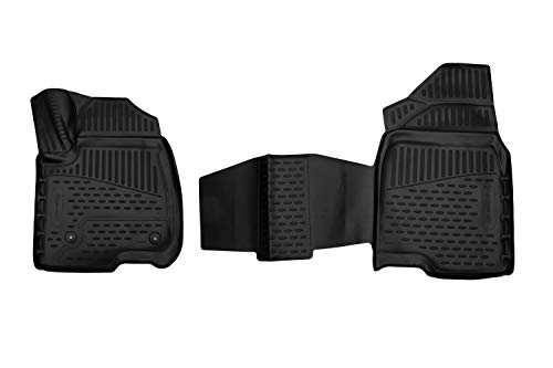 Element EXP.ELEMENT3D02065210kf dywaniki gumowe CHEVROLET Silverado Crew Cab wiadro na siedzenie tylne siedzenie do przechowywania pod siedzeniem 2019-> 2-częściowy, czarny, dopasowanie