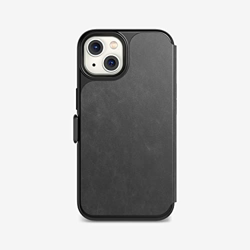 Tech21 Evo Portfel na iPhone'a 13 – etui portfelowe na telefon z miejscem na dwie karty bankowe i ochronę przed wieloma upadkami 3,7 m, czarne