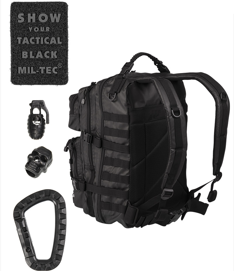 MIL-TEC TAKTYCZNY CZARNY PLECAK US ASSAULT DUŻY