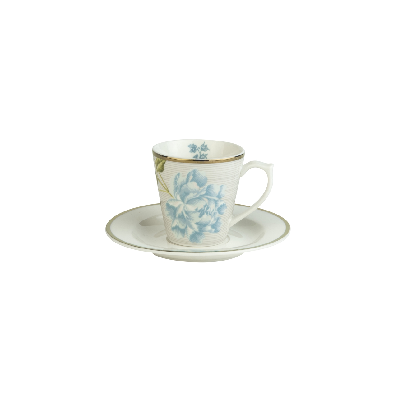 Laura Ashley Laura Ashley Heritage Cobblestone Pinstripe filiżanka do espresso  80 ml