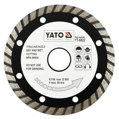 Yato tarcza tnąca TURBO 115mm - 6022 (YT-6022)