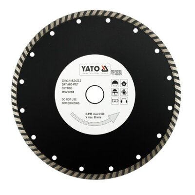 Yato tarcza tnąca TURBO 230mm - 6025 (YT-6025)