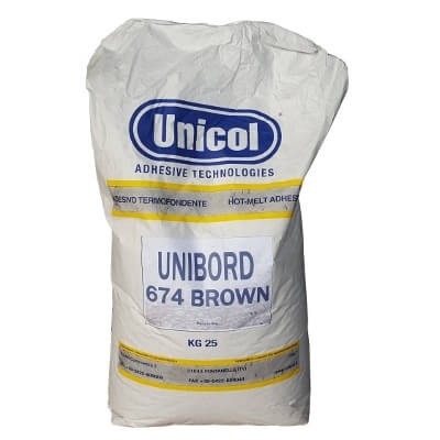 Klej topliwy UNIBORD 674 brązowy - 25kg