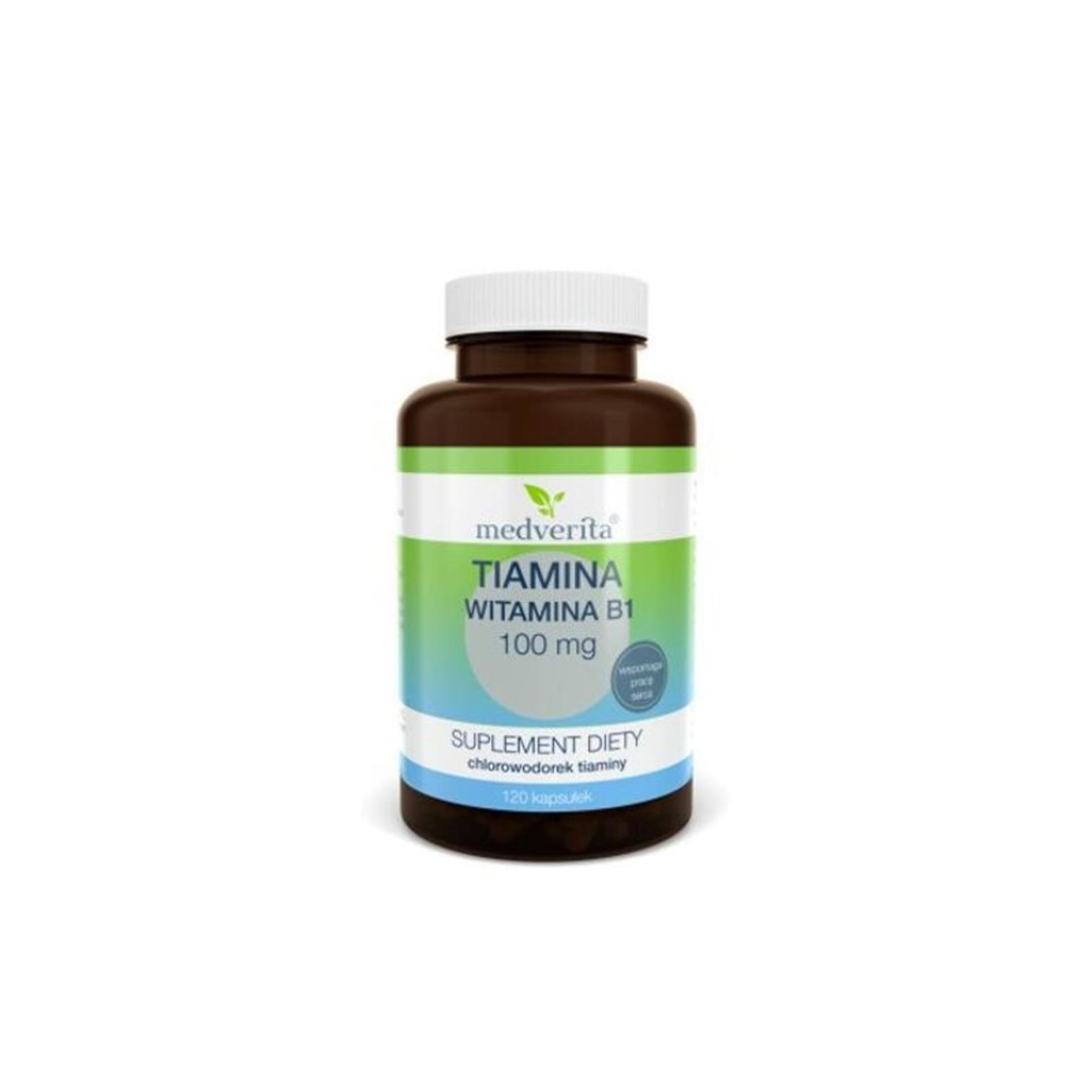 Medverita MEDVERITA, Tiamina 100 mg, 120 kapsułek
