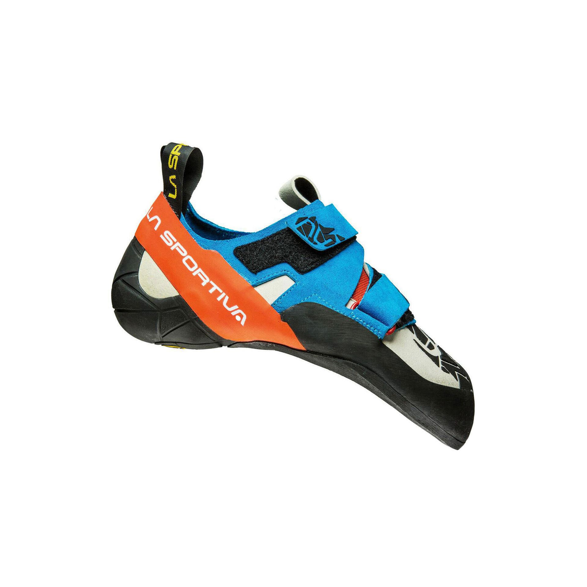 La Sportiva Otaki But wspinaczkowy Mężczyźni, blue/flame EU 39,5 2021 Buty wspinaczkowe na rzepy 10TBF-39