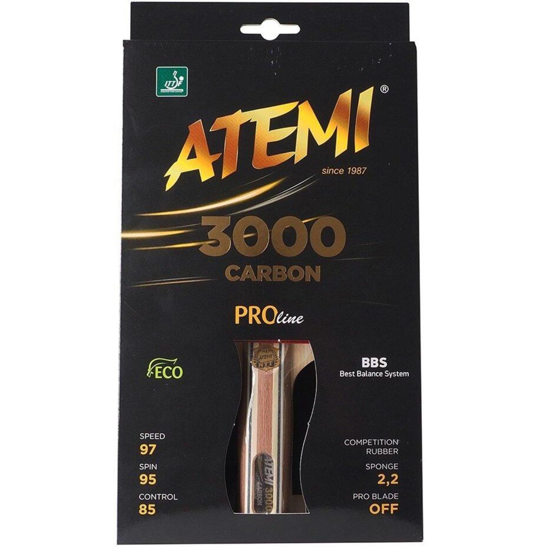 Atemi RAKIETKA DO TENISA STOŁOWEGO 3000 CARBON anatomical 17208