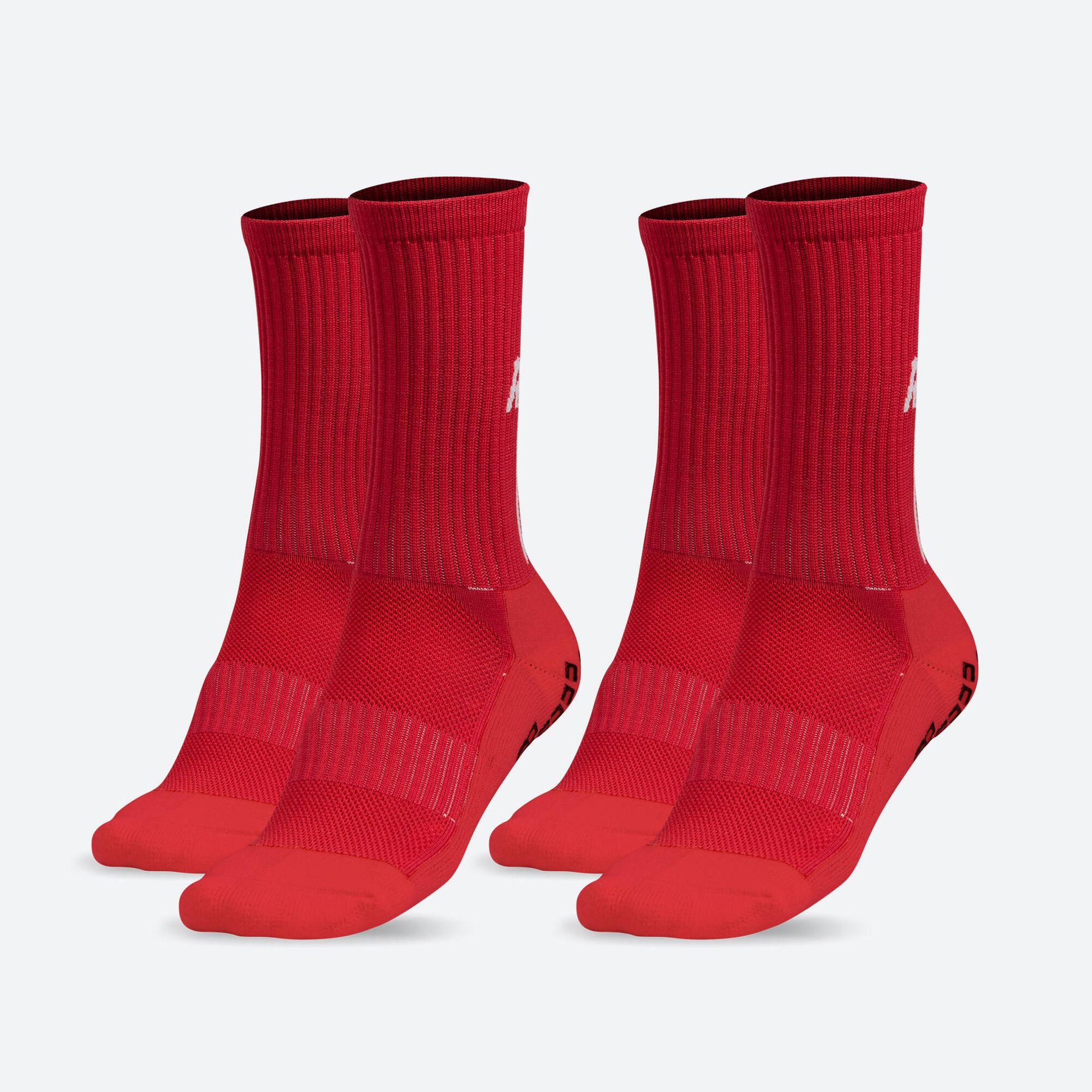 Sportowa skarpeta antypoślizgowa ANTI-SLIP SOCKS dla dorosłych Czerwony Zestaw 3