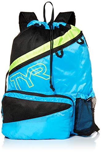 TYR Plecak Elite Team z siatki, BLU/żółty, jeden rozmiar