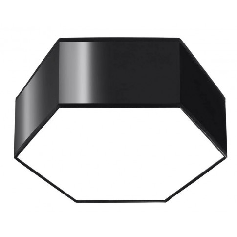 Czarny geometryczny plafon 11,5 cm - S747 D6-N46