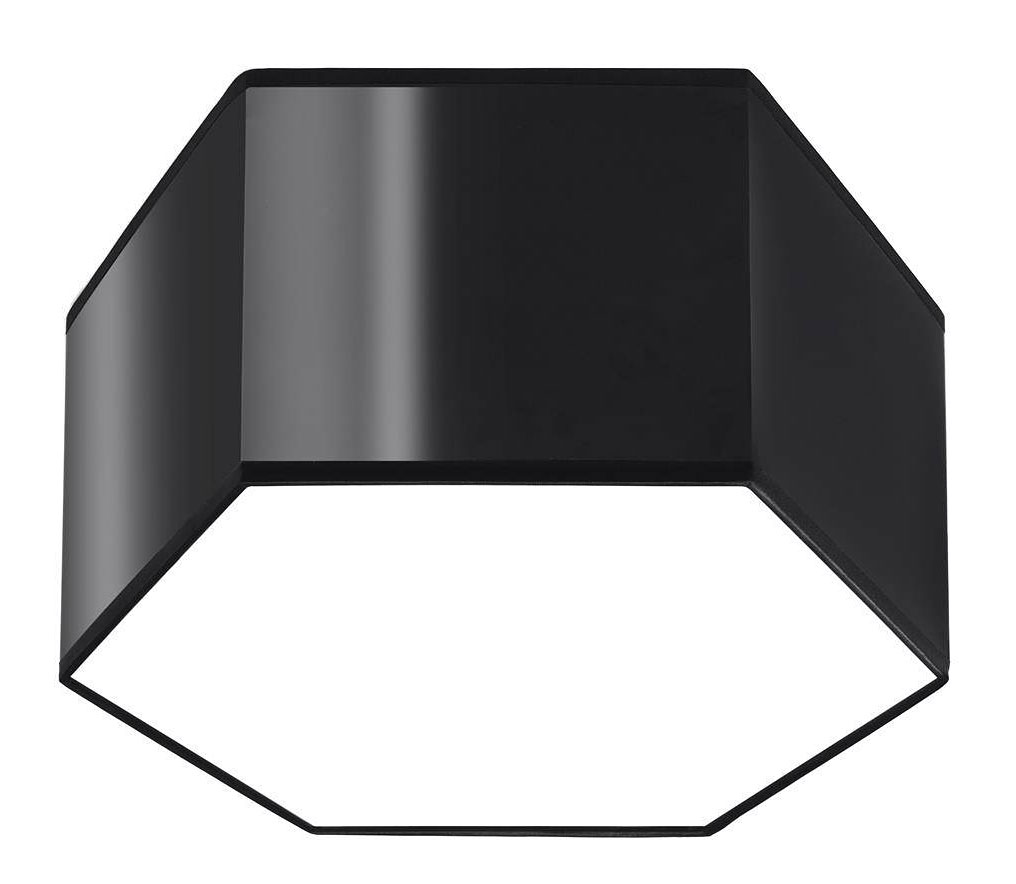 Czarny plafon sześciokąt 15,5 cm - S749 N5-F70